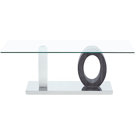 Dual Oval Base Style Cocktail Table