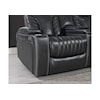 Global Furniture U1677 Grey Power Reclining Loveseat