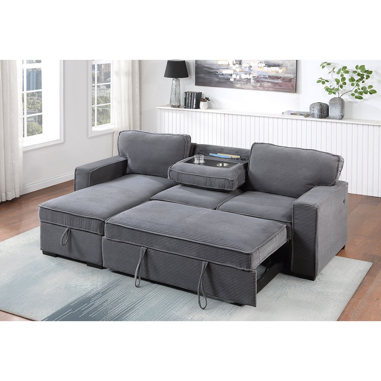 Global Furniture U0203 PULL OUT SOFA BD