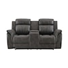 Global Furniture U8517 Grey Reclining Sofa