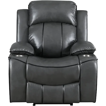 Grey Power Recliner