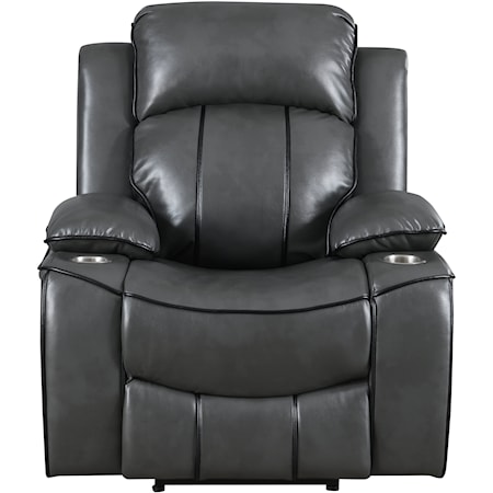 Grey Power Recliner