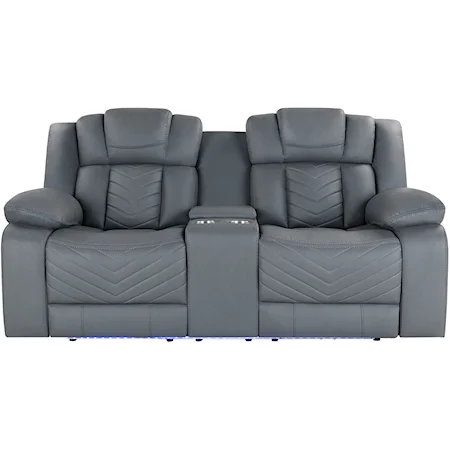 Power Reclining Loveseat  And Usb
