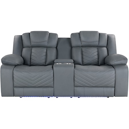 Power Reclining Loveseat  And Usb