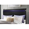 Global Furniture Charlie Black Queen Bed