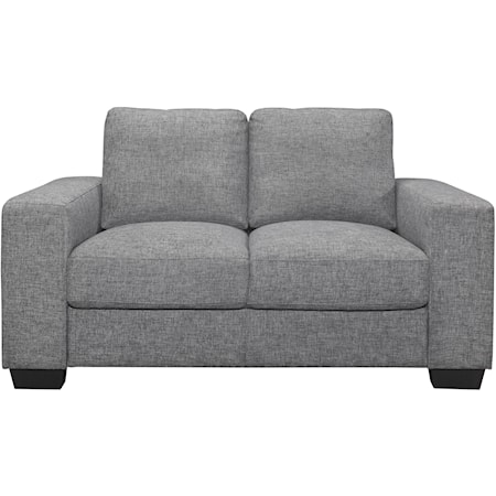 Loveseat Dark Grey Fabric