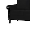 Global Furniture U9192 Black Velvet Sofa