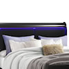 Global Furniture Charlie King Bed with LED lighting