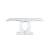 Global Furniture D894 Faux Marble Pedestal Base Dining Table