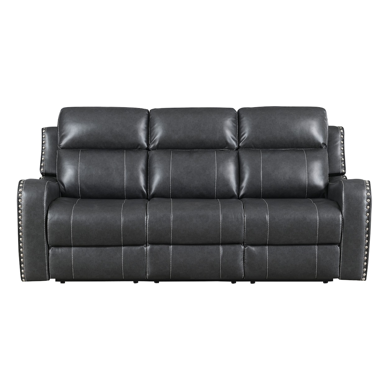 Global Furniture U131 Reclining Sofa Dark Grey
