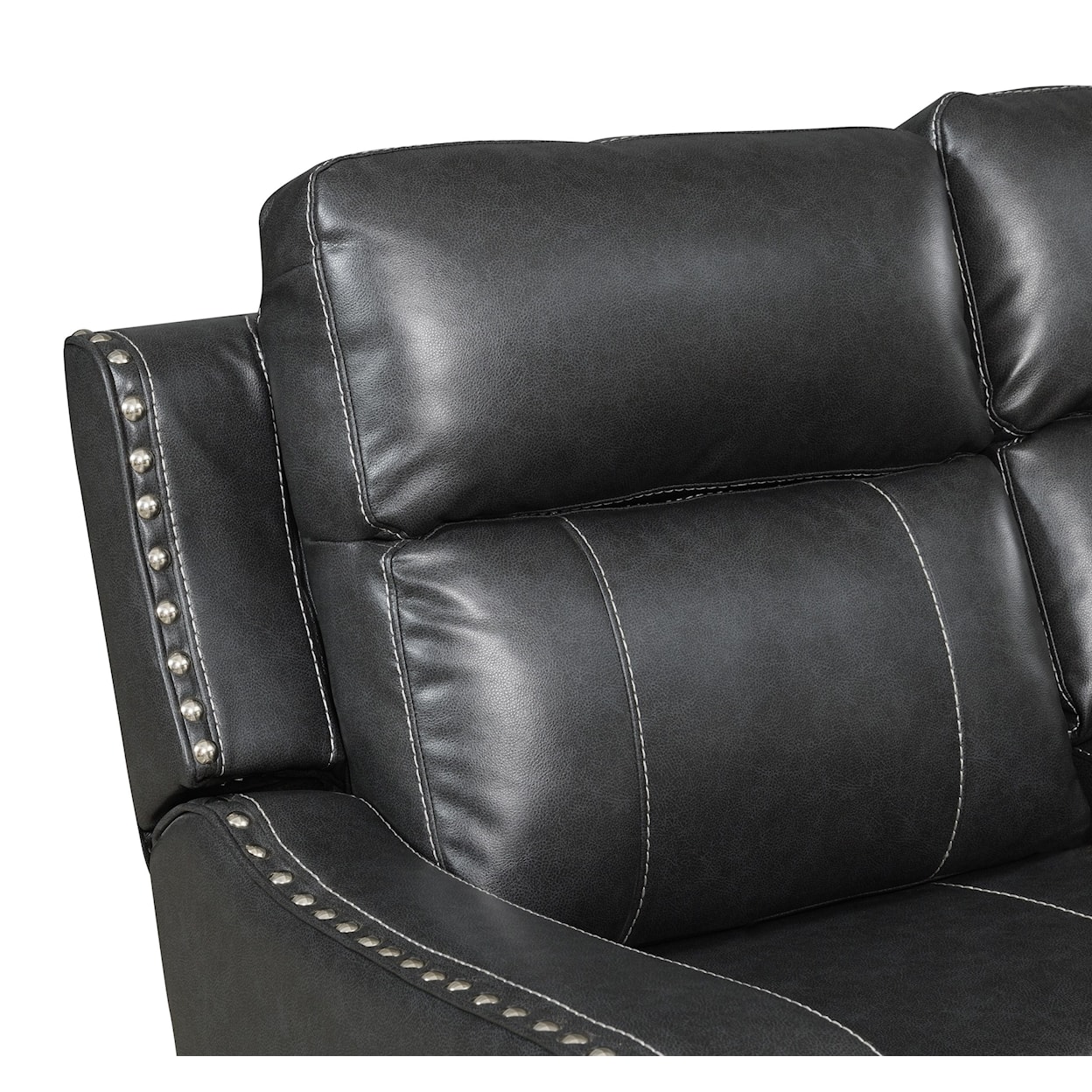 Global Furniture U131 Glider Recliner Dark Grey