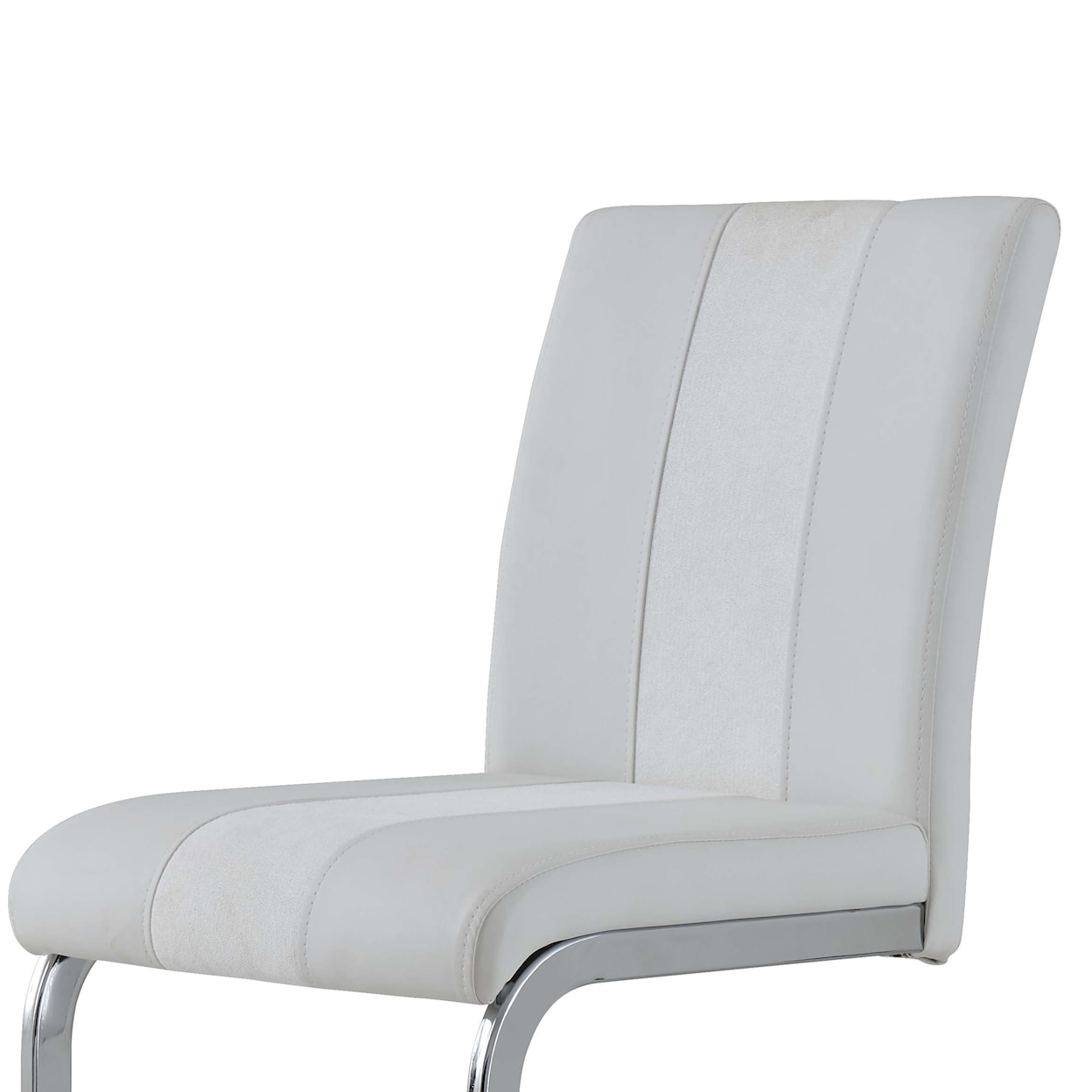 Global Furniture 915 Barstool White with White Stripe Set of 4