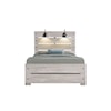 Global Furniture LINWOOD Full Bed with Lamps