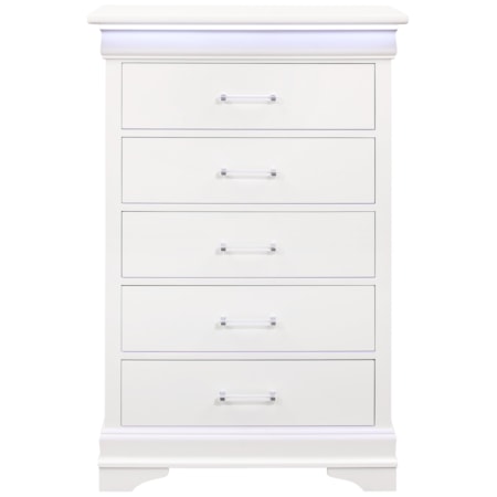 LIGHT UP LOUIE WHITE CHEST |