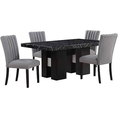 Dining Table with 4 Dining Chairs