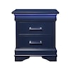 Global Furniture Charlie Blue Nightstand