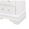 Global Furniture Light Up Louie LIGHT UP LOUIE WHITE NIGHTSTAND |