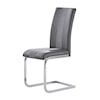 Global Furniture 915 Dining Chair Grey with  Stripe Set of 2
