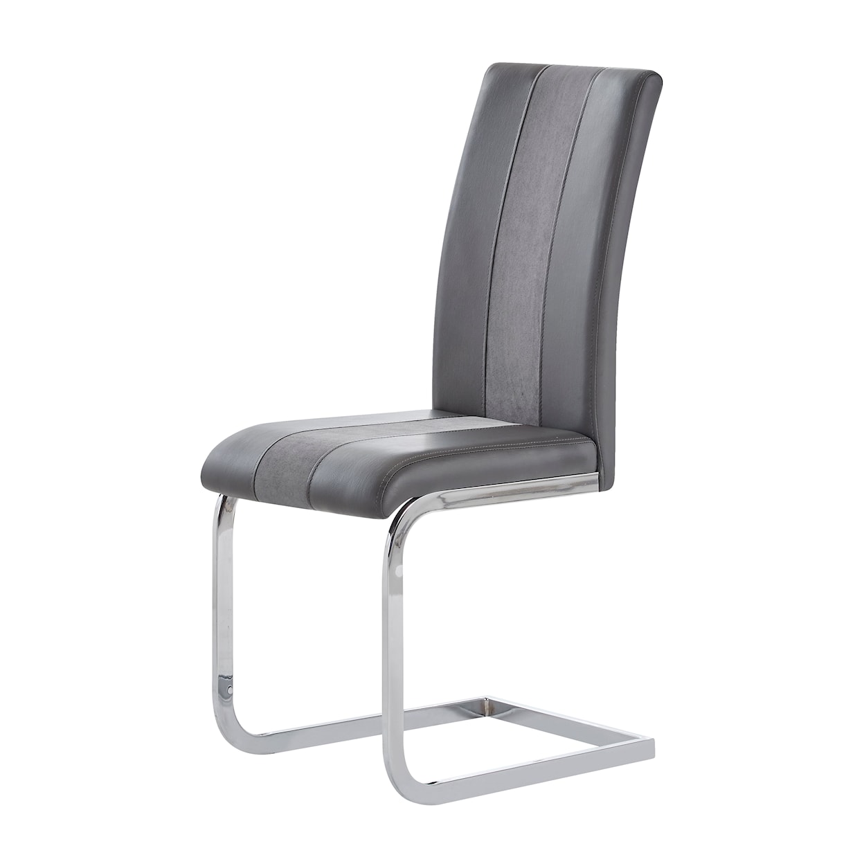 Global Furniture 915 Dining Chair Grey with  Stripe Set of 4