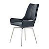 Global Furniture 4878 Swivel Black Dining Chair