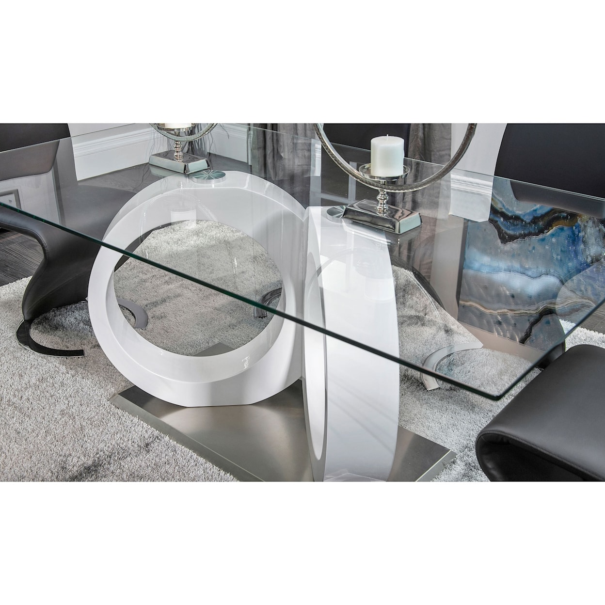 Global Furniture D9002DT-SET-BL Dining Table Set