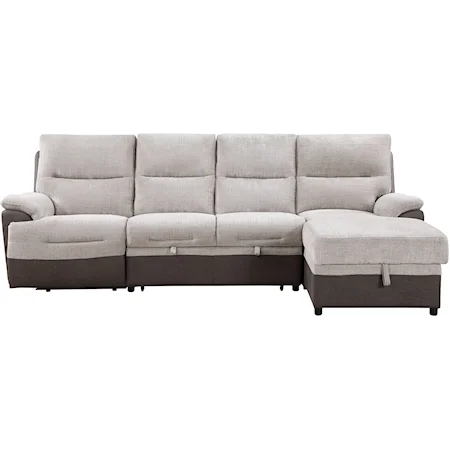 Sectional With Pull Out Bd And Usb