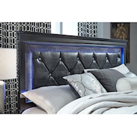 Glam King Bedroom Set with LED Lighting