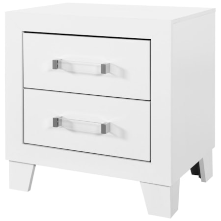 LUCIOUS WHITE NIGHTSTAND |