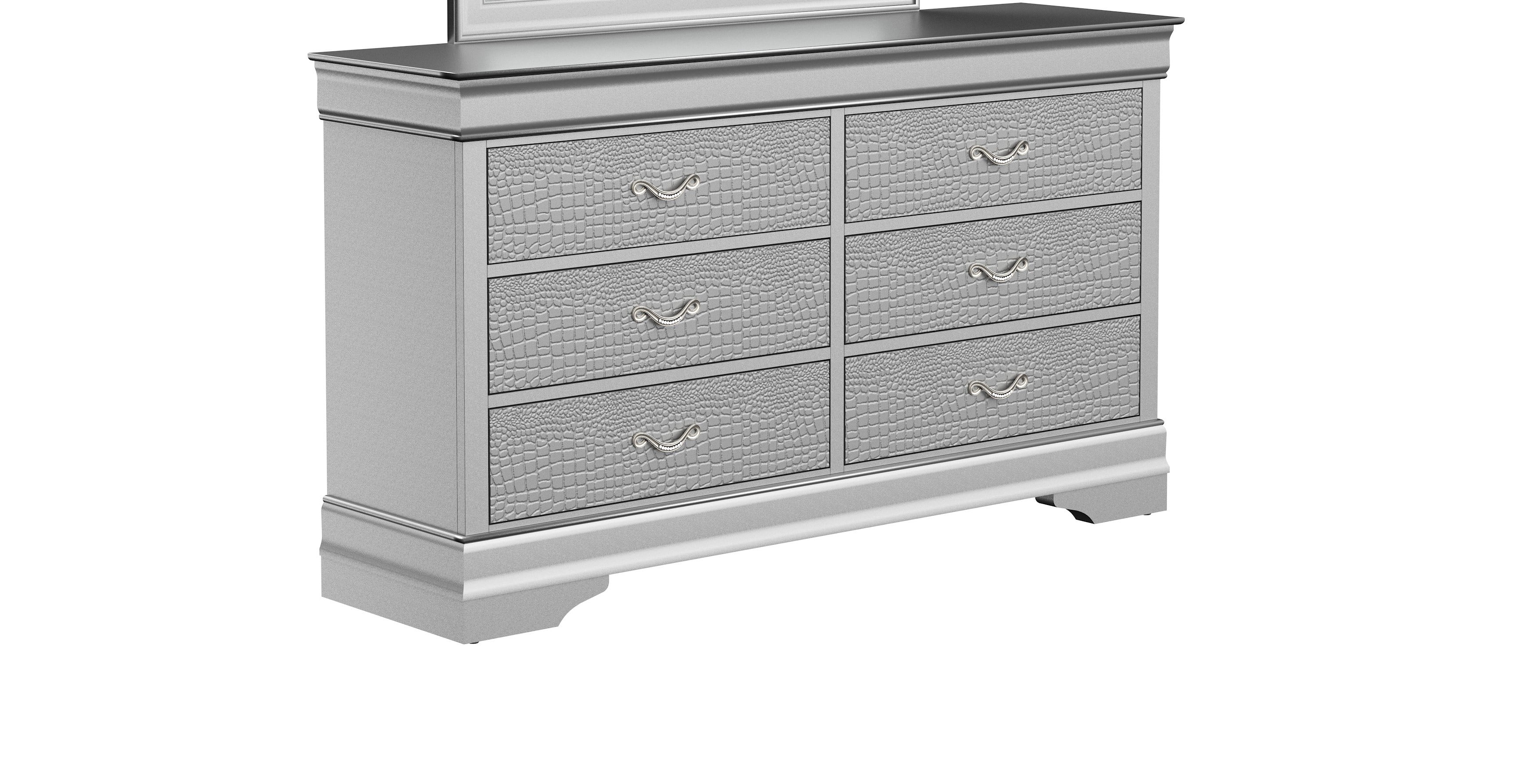 Global Furniture Verona VERONASILVERDR Glam Dresser Value City