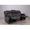 Global Furniture U7303C Reclining Sofa W/ Drop Down Table & Drawer