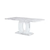 Global Furniture D894 Faux Marble Pedestal Base Dining Table