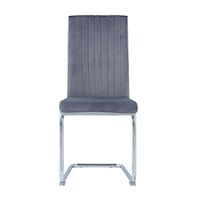 Grey/Light Grey Dining Chair Set of 2