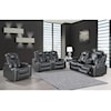 Global Furniture U1677 Grey Reclining Sofa, Loveseat, and Recliner Set