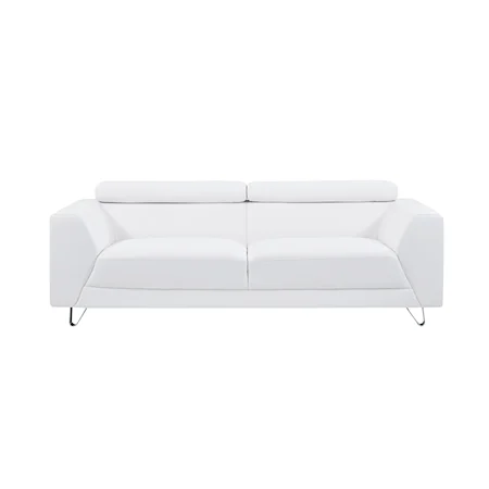 Contemporary Sofa with Adjustable Headrest
