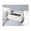Global Furniture U0204 Light Grey/White Reversible Sofa Bed with USB Port