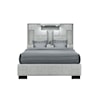 Global Furniture Oscar Light Grey Queen Bed