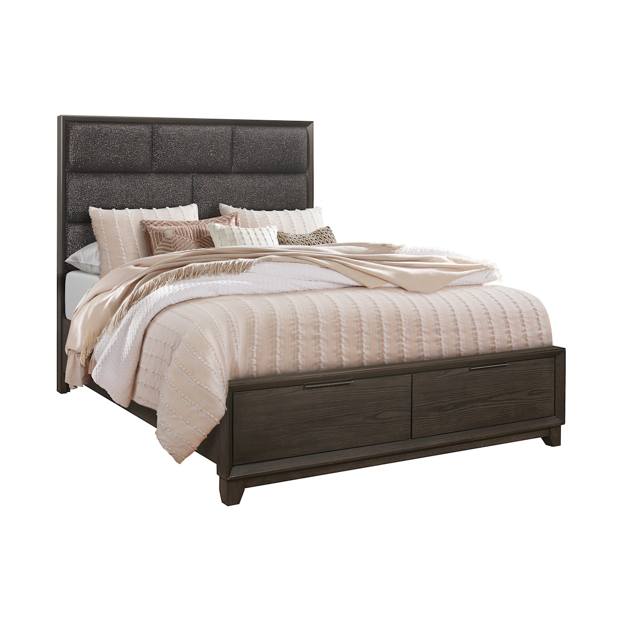 Global Furniture Willow Willow Grey Oak Queen Bed