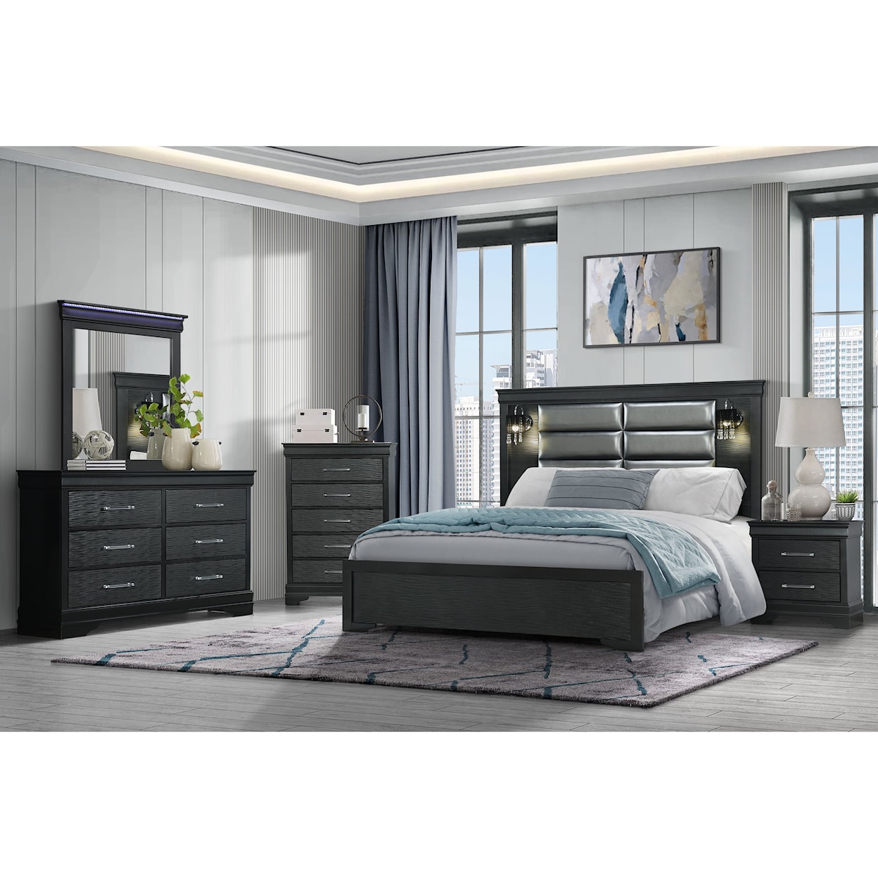 Global Furniture Zion Queen Bedroom Set