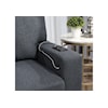 Global Furniture U0202 Dark Grey Reversible Chaise with Storage