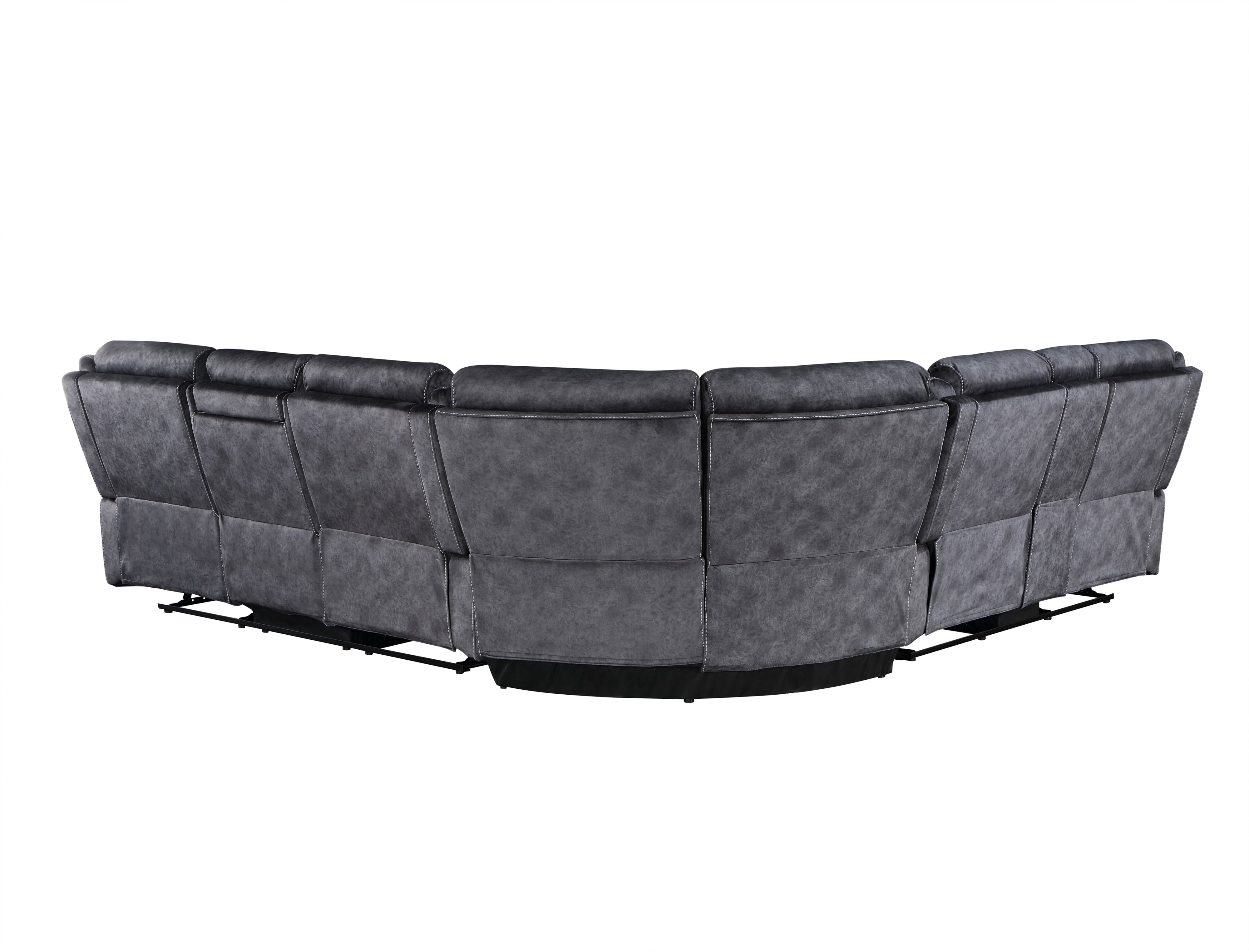 Global Furniture U7303C U7303DOMINO GRANITESECTIONAL Domino Granite