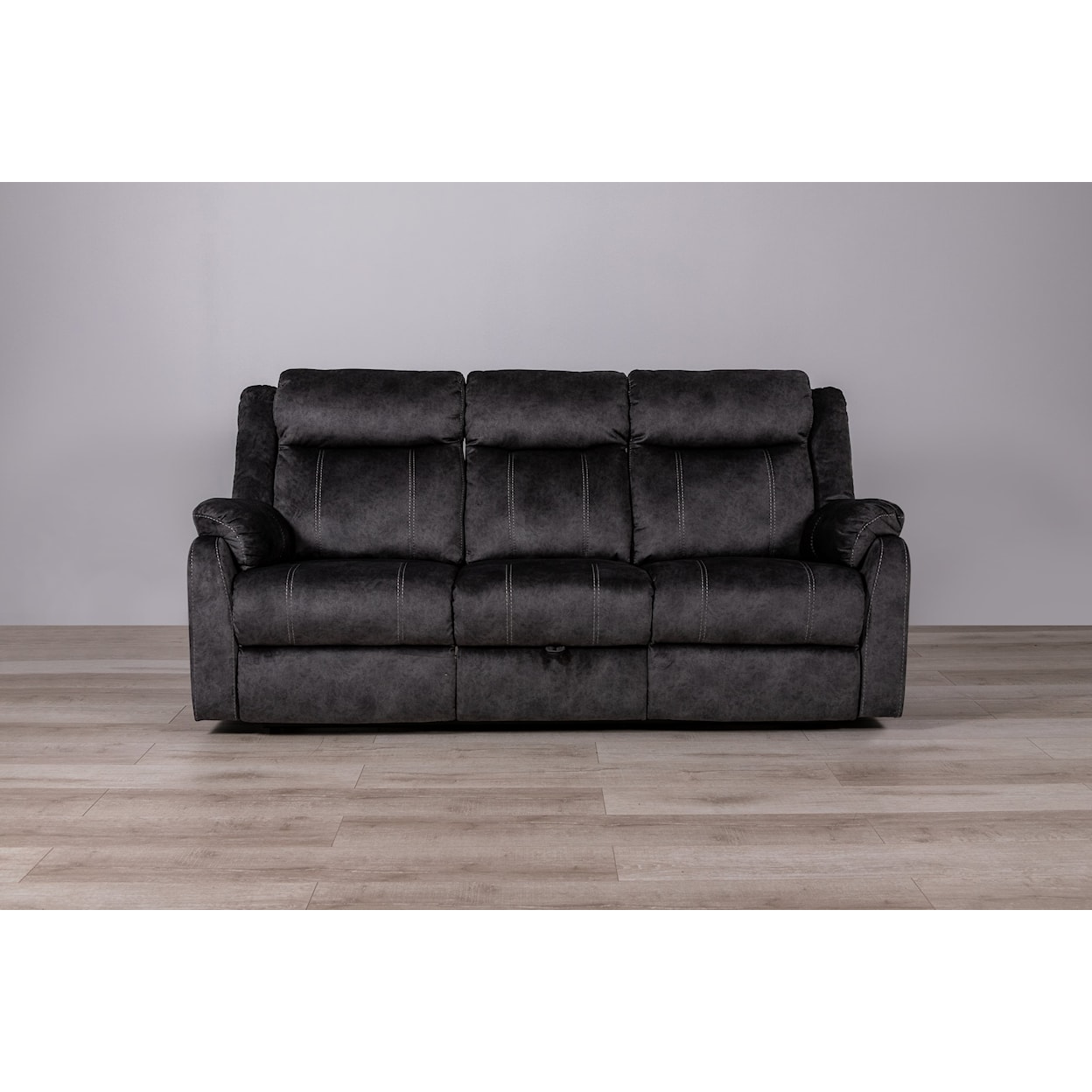 Global Furniture U7303C Reclining Sofa W/ Drop Down Table & Drawer