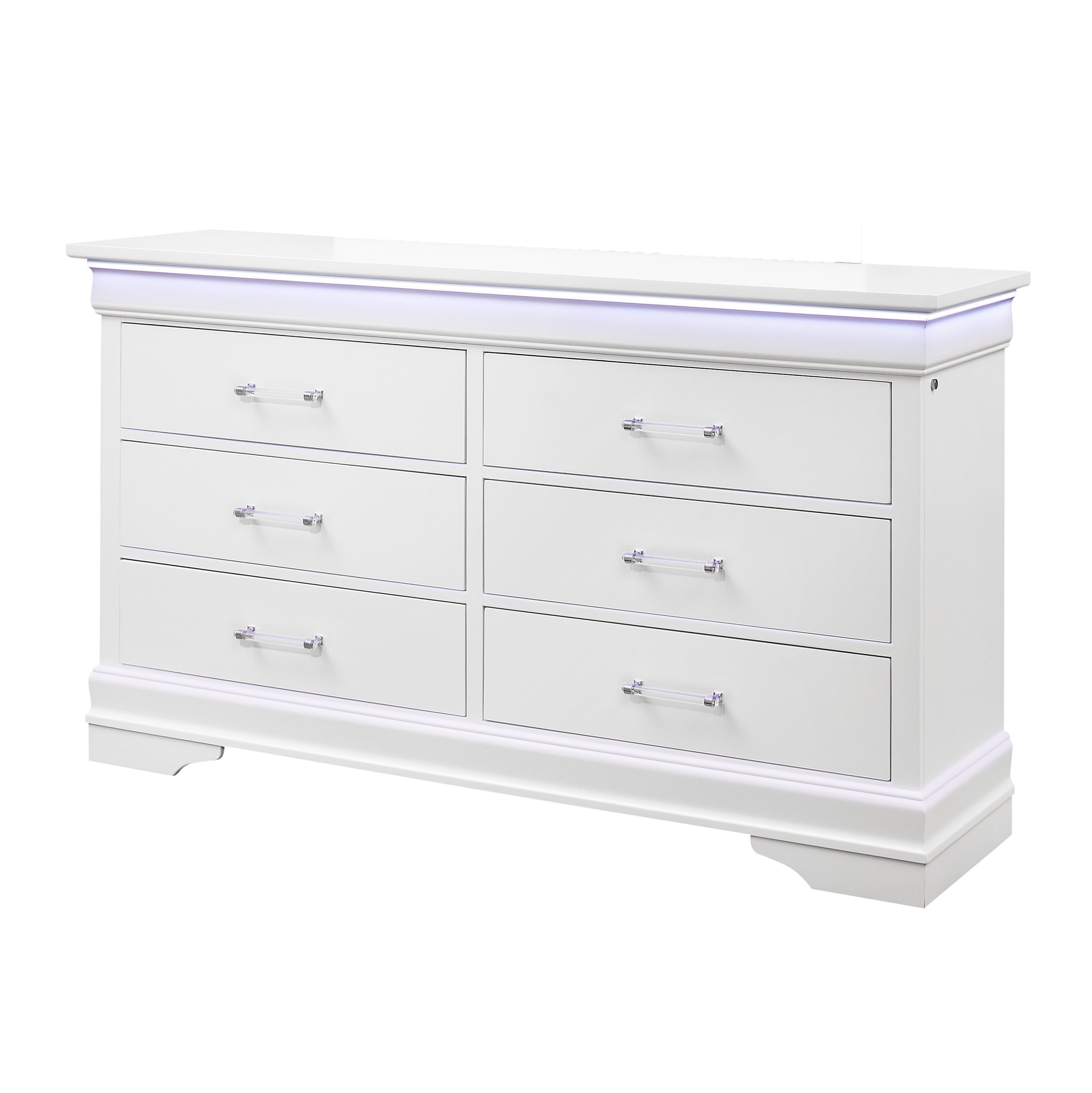 Light Up Louie 23659 LIGHT UP LOUIE WHITE DRESSER | | 7 Day