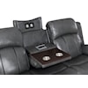 Global Furniture U3120 Grey Power Reclining Sofa