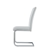 Global Furniture 915 Dining Chair White with White Stripe