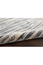 kathy ireland Home by Nourison Moroccan Celebration 7'10" x 10'6" Ivory/Slate Rectangle Rug