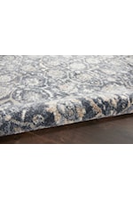 kathy ireland Home by Nourison Moroccan Celebration 9'3" x 12'9" Blue/Beige Rectangle Rug