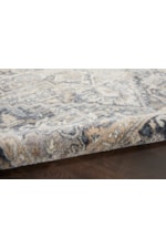 kathy ireland Home by Nourison Moroccan Celebration 5'3" x 7'3" Navy Rectangle Rug