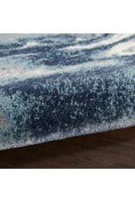 kathy ireland Home by Nourison American Manor 9' x 12' Ivory Blue Rectangle Rug