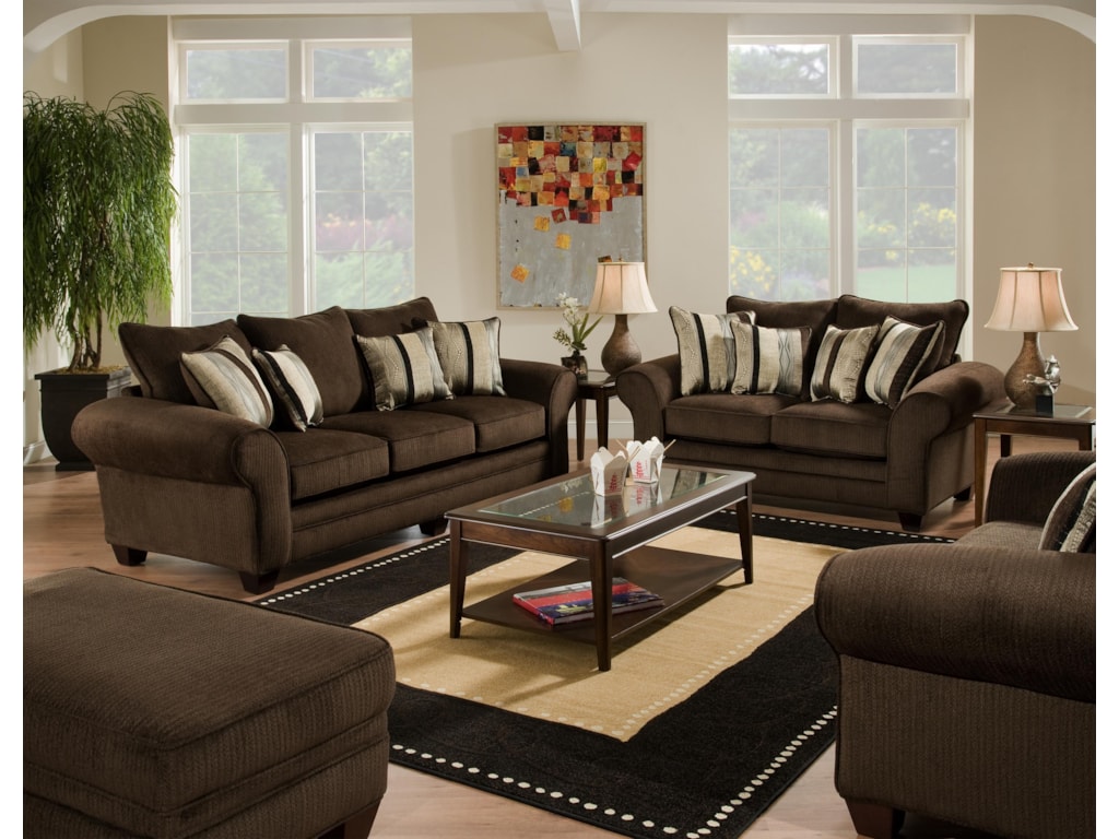 american furniture 3700 stationary living room group prime