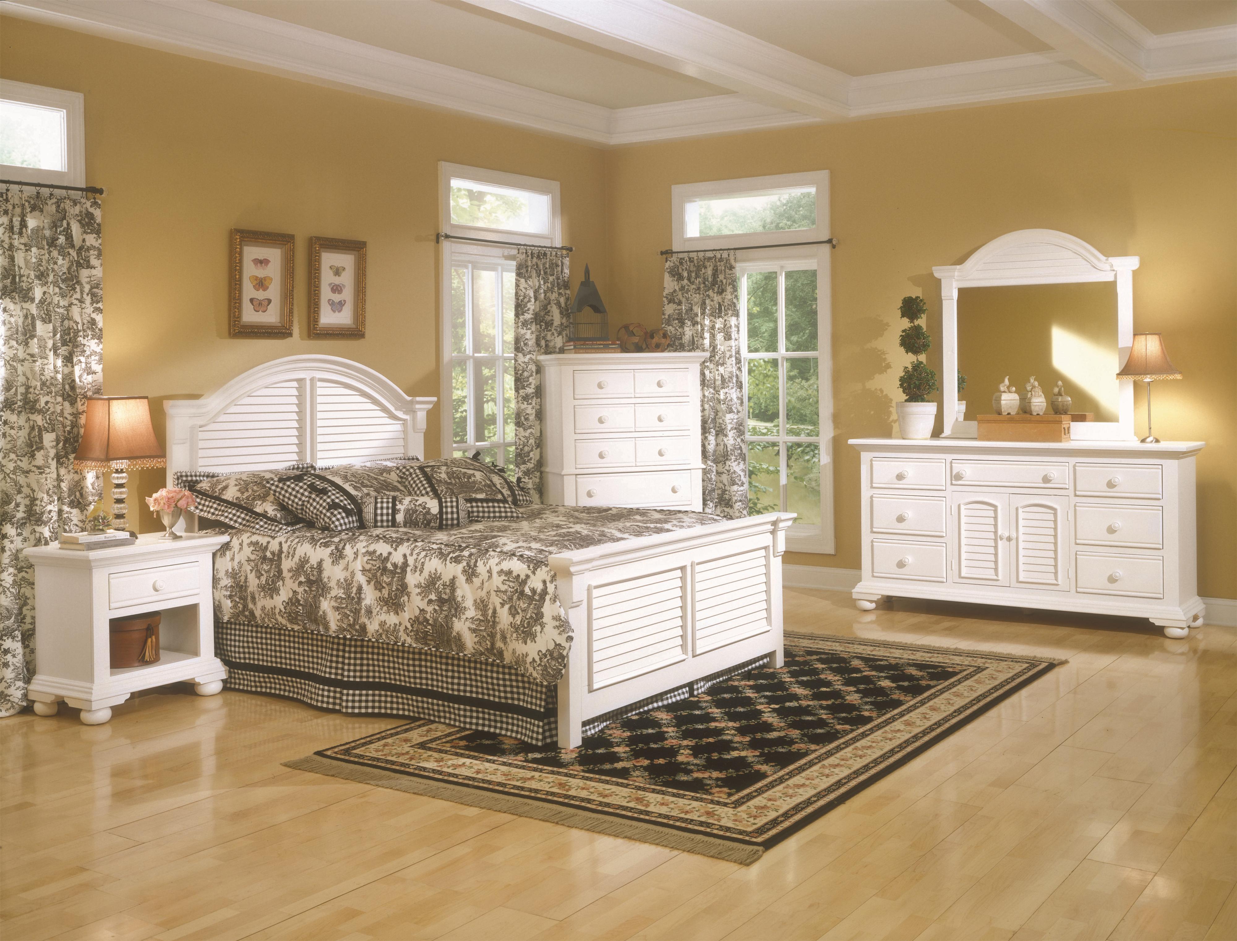 American Woodcrafters Cottage Traditions King Bedroom Group